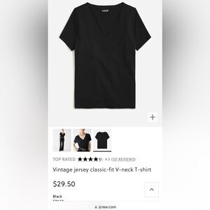 Two (2) NWT J. Crew V-neck T-shirt
